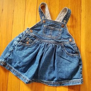 Denim overall dress